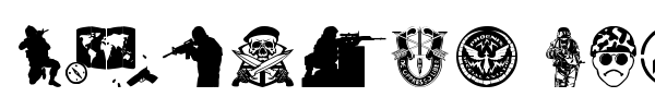 Special Forces font preview